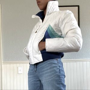 Vintage Snuggler Cropped Puffer Jacket